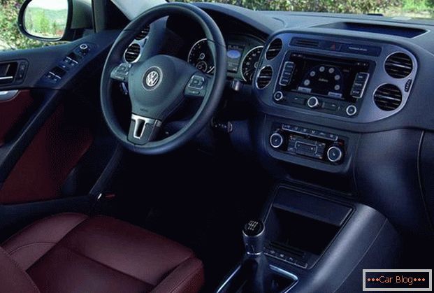 All'interno della Volkswagen Tiguan