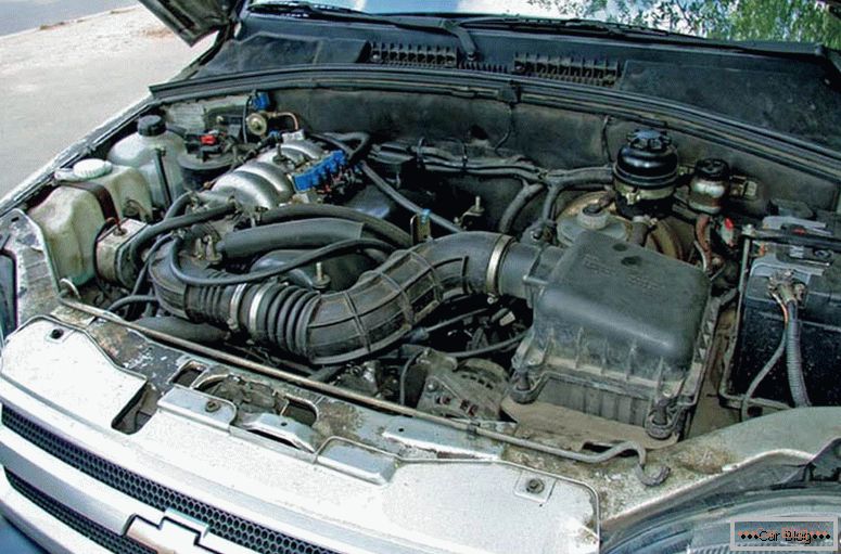 Capacità del motore Chevrolet Niva