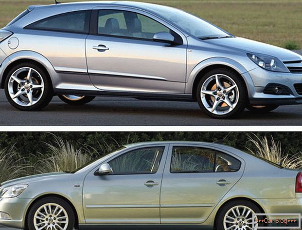 Сравнение двух европейских авто - Opel Astra e Skoda Octavia