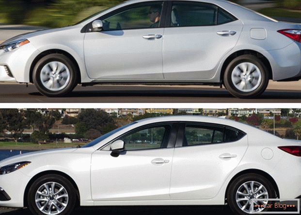 Mazda 3 e Toyota Corolla: entrambe le vetture vantano caratteristiche positive