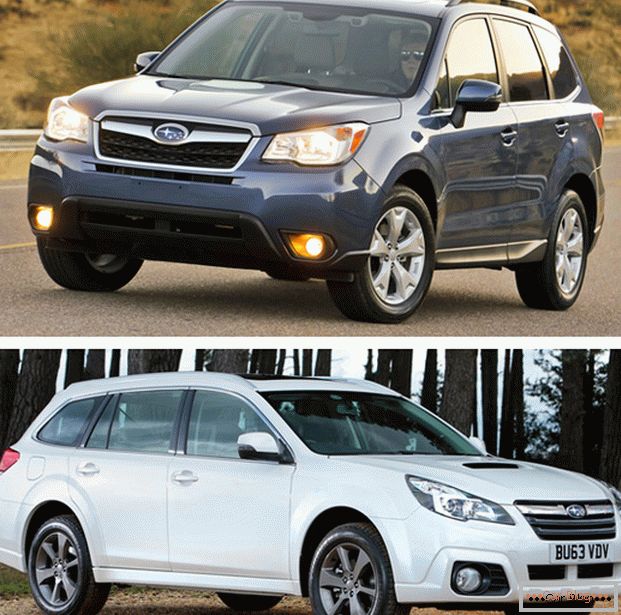Subaru Оutback и Subaru Forester - японский carro против японского SUVа