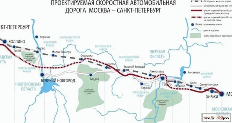 Come si presenta la strada a pedaggio Mosca - San Pietroburgo?