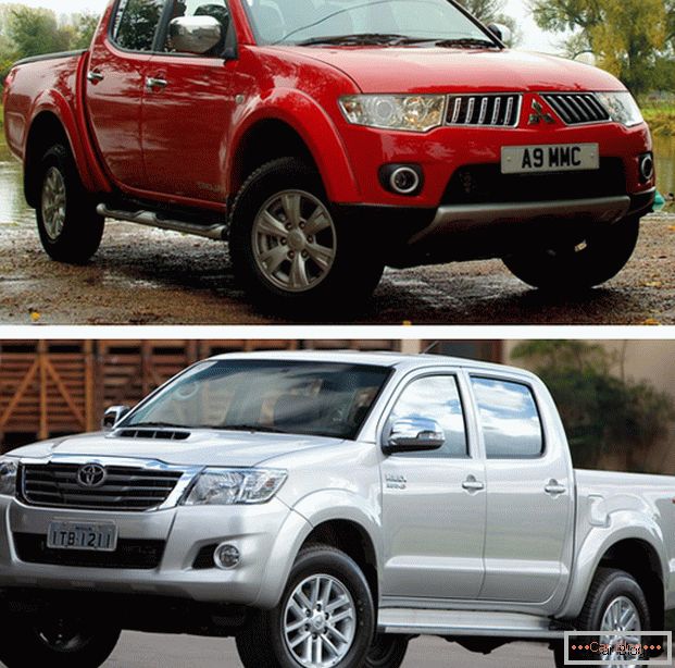 Автомобили из ряда лучших camioncinoов - Toyota Hilux и Mitsubishi L200